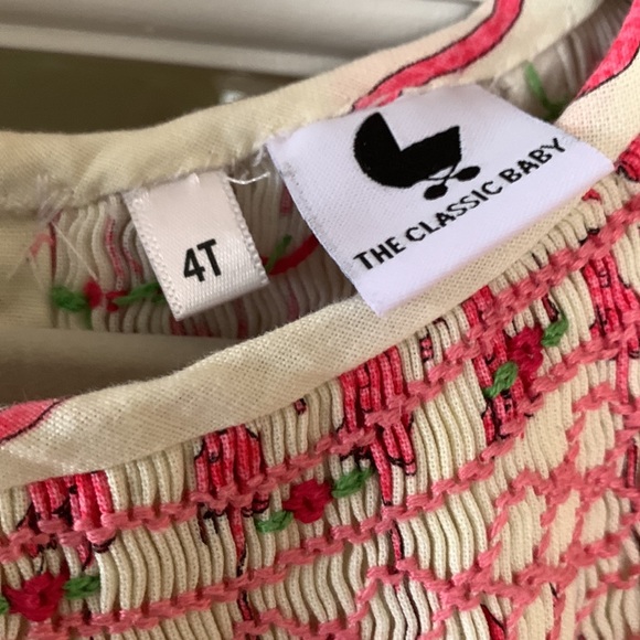 Smocked Flamingo Bishop’s Dress Size 4T - Picture 4 of 7